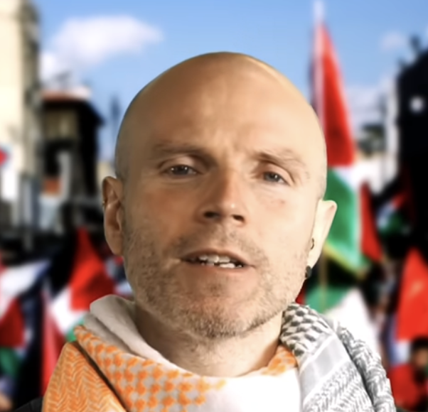 Image of an Irishman from a YouTube video.